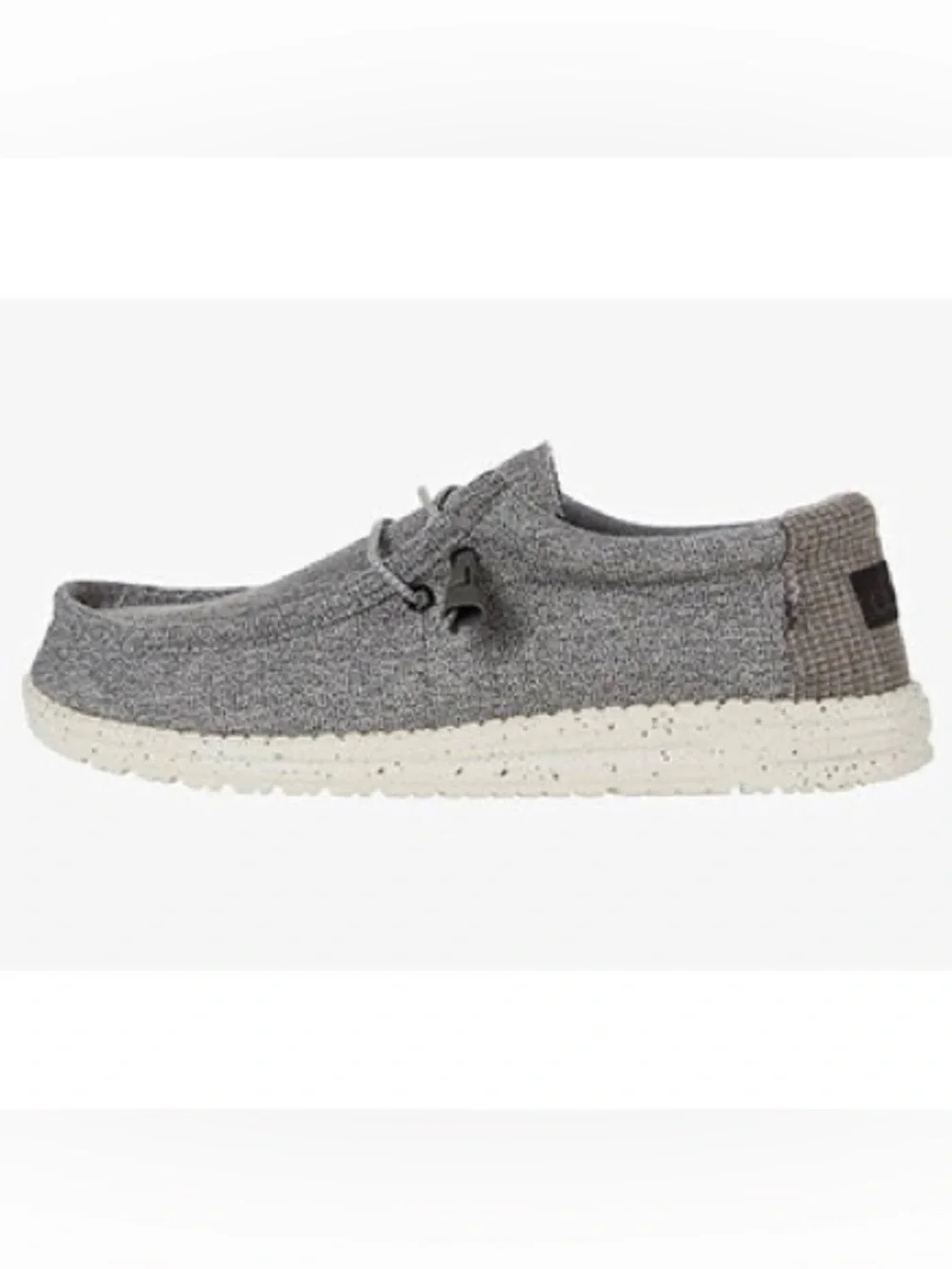 Hey Dude Wally Slate Houndstooth Stretch Slip On size 13